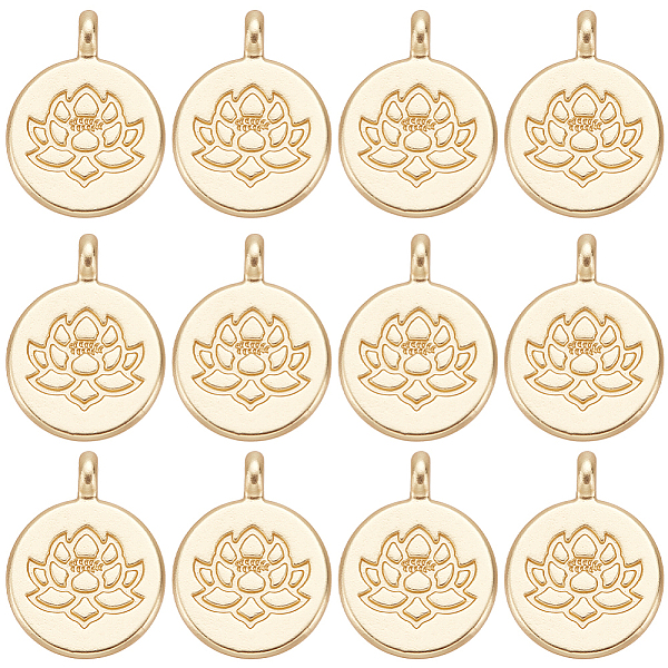 PandaHall SUNNYCLUE Alloy Pendants, Flat Round with Lotus, Lead Free & Nickel Free & Cadmium Free, Matte Gold Color, 20x15x4.5mm, Hole...
PandaHall SUNNYCLUE Alloy Pendants, Flat Round with Lotus, Lead Free & Nickel Free & Cadmium Free, Matte Gold Color, 20x15x4.5mm, Hole...