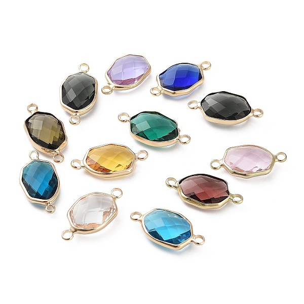 PandaHall Brass Pave K9 Glass Connector Charms, Faceted Oval Links, Light Gold, Mixed Color, 12x23x6mm, Hole: 2.5mm Glass Oval Multicolor
PandaHall Brass Pave K9 Glass Connector Charms, Faceted Oval Links, Light Gold, Mixed Color, 12x23x6mm, Hole: 2.5mm Glass Oval Multicolor