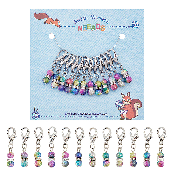 PandaHall 24 Pcs Beaded Stitch Markers, Acrylic Beaded Crochet Stitch Marker Charms Removable Lobster Clasp Locking Stitch Marker for..., Multicolor
PandaHall 24 Pcs Beaded Stitch Markers, Acrylic Beaded Crochet Stitch Marker Charms Removable Lobster Clasp Locking Stitch Marker for..., Multicolor