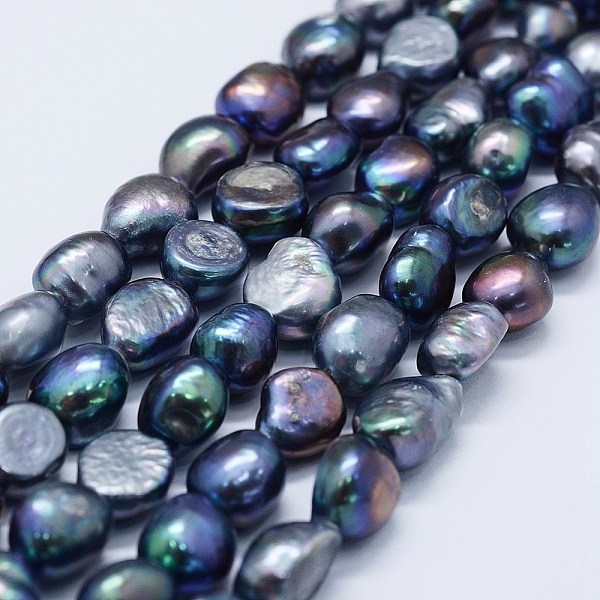 PandaHall Natural Cultured Freshwater Pearl Beads Strands, Potato, Midnight Blue, 11~12x11~12x8~9mm, Hole: 0.2mm, about 30pcs/strand, 14.1...
PandaHall Natural Cultured Freshwater Pearl Beads Strands, Potato, Midnight Blue, 11~12x11~12x8~9mm, Hole: 0.2mm, about 30pcs/strand, 14.1...