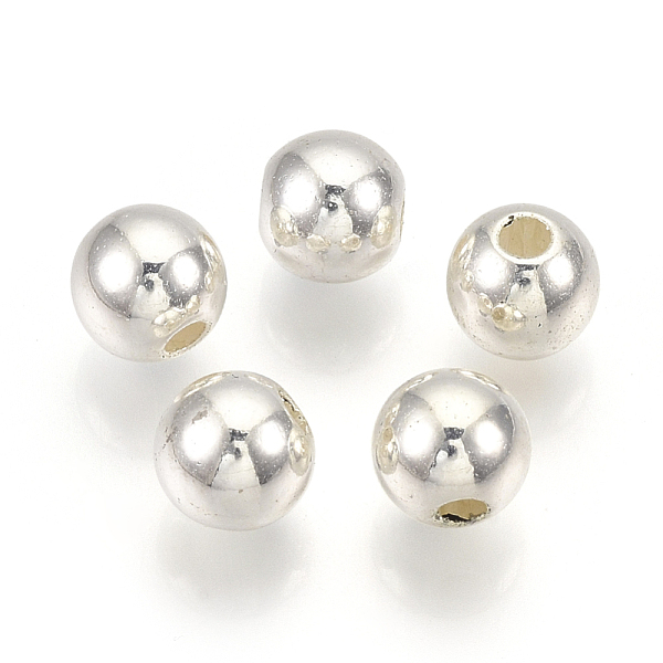 PandaHall ABS Plastic Beads, Round, Silver Color Plated, 7.5~8x7~7.5mm, Hole: 1.6~2mm, about 2000pcs/500g ABS Plastic Round
PandaHall ABS Plastic Beads, Round, Silver Color Plated, 7.5~8x7~7.5mm, Hole: 1.6~2mm, about 2000pcs/500g ABS Plastic Round