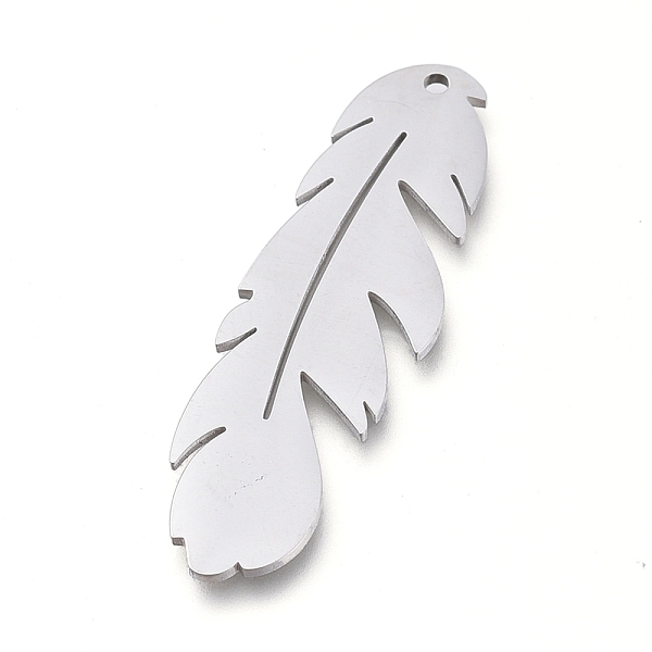 PandaHall 304 Stainless Steel Pendants, Manual Polishing, Laser Cut, Feather, Stainless Steel Color, 33.5x10.5x0.8mm, Hole: 1.2mm 304...
PandaHall 304 Stainless Steel Pendants, Manual Polishing, Laser Cut, Feather, Stainless Steel Color, 33.5x10.5x0.8mm, Hole: 1.2mm 304...