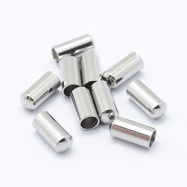 PandaHall 304 Stainless Steel Cord Ends, End Caps, Column, Stainless Steel Color, 8x3.5mm, Inner Diameter: 3mm 304 Stainless Steel
PandaHall 304 Stainless Steel Cord Ends, End Caps, Column, Stainless Steel Color, 8x3.5mm, Inner Diameter: 3mm 304 Stainless Steel