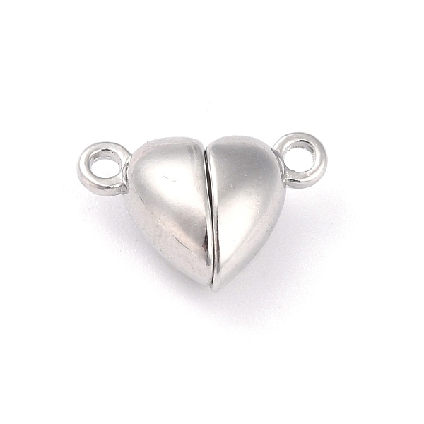 PandaHall Alloy Magnetic Clasps with Loops, Heart, Platinum, 15x9.5x6mm, Hole: 1.5mm Alloy Heart
PandaHall Alloy Magnetic Clasps with Loops, Heart, Platinum, 15x9.5x6mm, Hole: 1.5mm Alloy Heart