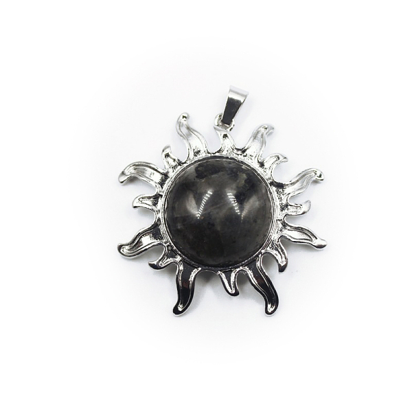 PandaHall Natural Labradorite Pendants, Sun Charms, with Platinum Plated Alloy Findings, 39x39mm Labradorite Sun
PandaHall Natural Labradorite Pendants, Sun Charms, with Platinum Plated Alloy Findings, 39x39mm Labradorite Sun