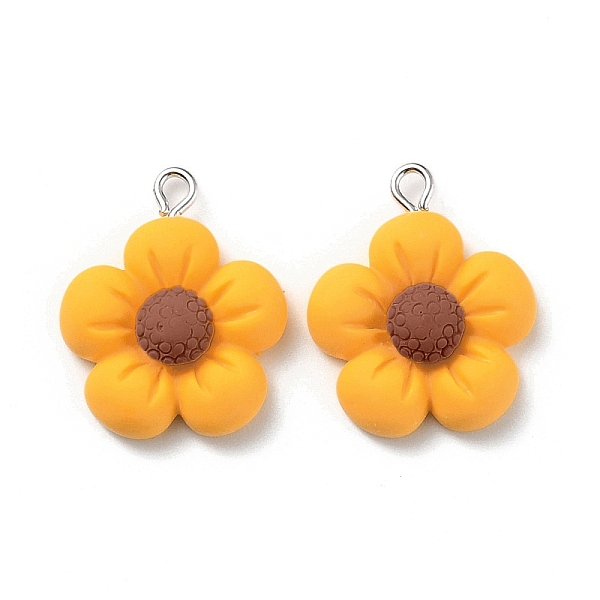 PandaHall Resin Pendants, with Platinum Iron Peg Bail, Flower, Yellow, 25x20.5x7mm, Hole: 2mm Resin Flower Yellow
PandaHall Resin Pendants, with Platinum Iron Peg Bail, Flower, Yellow, 25x20.5x7mm, Hole: 2mm Resin Flower Yellow
