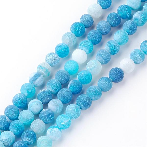 PandaHall Natural Fire Crackle Agate Bead Strands, Frosted, Dyed, Round, Deep Sky Blue, 8x7mm, Hole: 1.5mm, about 48pcs/strand, 13.58 inch...
PandaHall Natural Fire Crackle Agate Bead Strands, Frosted, Dyed, Round, Deep Sky Blue, 8x7mm, Hole: 1.5mm, about 48pcs/strand, 13.58 inch...