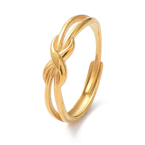 PandaHall Ion Plating(IP) 304 Stainless Steel Infinity Adjustable Rings, Golden, Inner Diameter: 19.7mm 304 Stainless Steel Ring
PandaHall Ion Plating(IP) 304 Stainless Steel Infinity Adjustable Rings, Golden, Inner Diameter: 19.7mm 304 Stainless Steel Ring