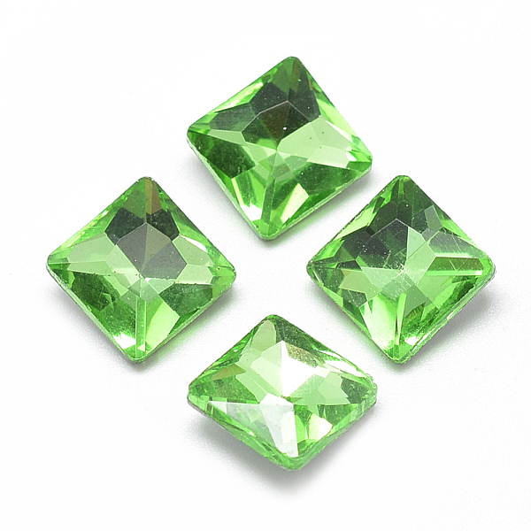 PandaHall Pointed Back Glass Rhinestone Cabochons, Back Plated, Faceted, Square, Light Green, 10x10x5mm Glass Rhinestone Square Green
PandaHall Pointed Back Glass Rhinestone Cabochons, Back Plated, Faceted, Square, Light Green, 10x10x5mm Glass Rhinestone Square Green
