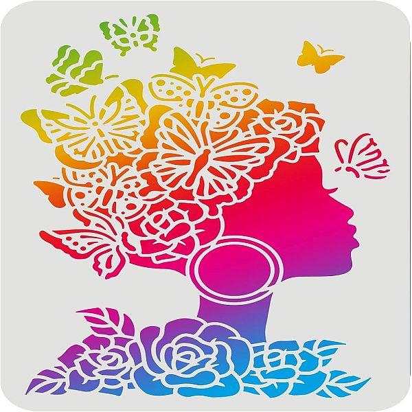 PandaHall FINGERINSPIRE Woman Stencils 29.7x21cm Plastic Woman Face Silhouette Stencil Flower Girl Rose Butterfly Stencils Reusable Girl...
PandaHall FINGERINSPIRE Woman Stencils 29.7x21cm Plastic Woman Face Silhouette Stencil Flower Girl Rose Butterfly Stencils Reusable Girl...