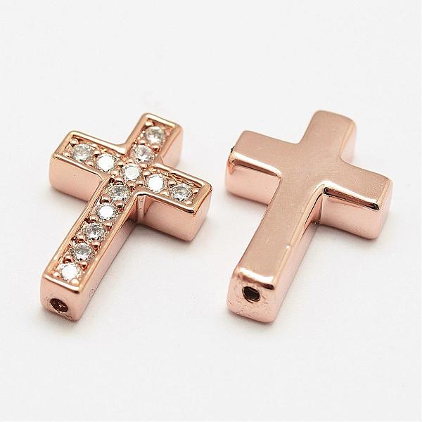 PandaHall Brass Micro Pave Grade AAA Cubic Zirconia Beads, Cross, Cadmium Free & Nickel Free & Lead Free, Real Rose Gold Plated...
PandaHall Brass Micro Pave Grade AAA Cubic Zirconia Beads, Cross, Cadmium Free & Nickel Free & Lead Free, Real Rose Gold Plated...