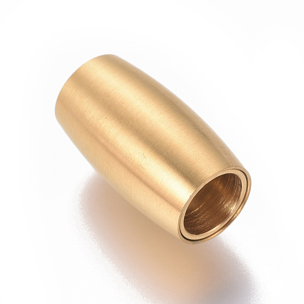 PandaHall 304 Stainless Steel Magnetic Clasps with Glue-in Ends, Ion Plating (IP), Matte, Oval, Golden, 14x8mm, Hole: 5mm 304 Stainless...
PandaHall 304 Stainless Steel Magnetic Clasps with Glue-in Ends, Ion Plating (IP), Matte, Oval, Golden, 14x8mm, Hole: 5mm 304 Stainless...