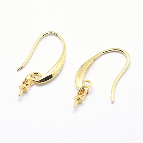 PandaHall Brass Earring Hooks, Cadmium Free & Nickel Free & Lead Free, Real 18K Gold Plated, 23.5~25x11~12mm, 19 Gauge, Pin: 0.9mm Brass
PandaHall Brass Earring Hooks, Cadmium Free & Nickel Free & Lead Free, Real 18K Gold Plated, 23.5~25x11~12mm, 19 Gauge, Pin: 0.9mm Brass