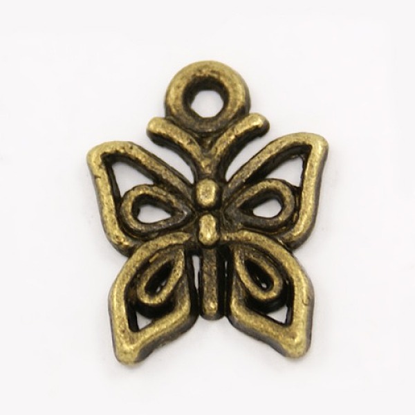 PandaHall Tibetan Style Alloy Pendants, Butterfly, Cadmium Free & Nickel Free & Lead Free, Antique Bronze, 15x12.5x2mm, Hole: 2mm Alloy...
PandaHall Tibetan Style Alloy Pendants, Butterfly, Cadmium Free & Nickel Free & Lead Free, Antique Bronze, 15x12.5x2mm, Hole: 2mm Alloy...
