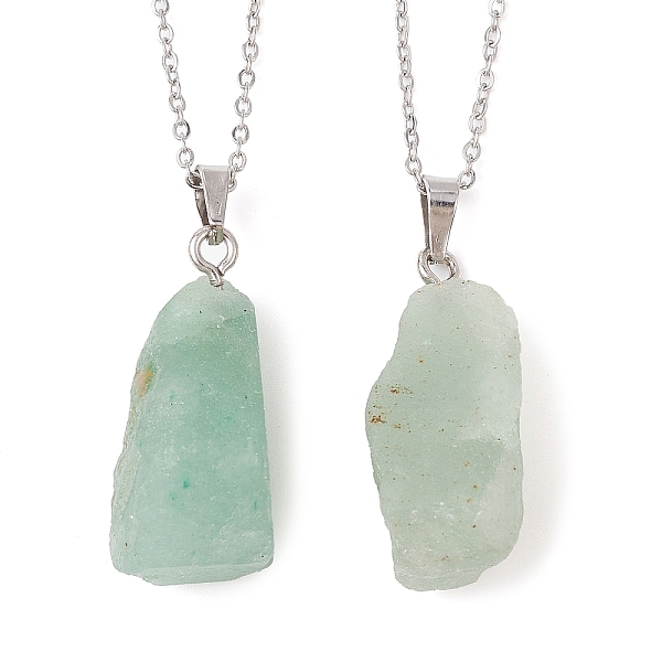 PandaHall Natural Green Aventurine Nugget Pendant Necklaces, with 304 Stainless Steel Cable Chains, 15.55~15.94 inch(39.5~40.5cm) Green...
PandaHall Natural Green Aventurine Nugget Pendant Necklaces, with 304 Stainless Steel Cable Chains, 15.55~15.94 inch(39.5~40.5cm) Green...