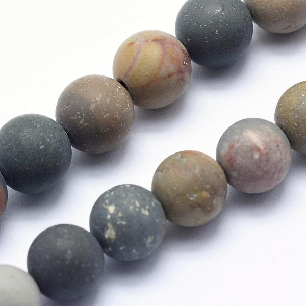 PandaHall Natural Ocean Agate/Ocean Jasper Beads Strands, Frosted, Round, 8mm, Hole: 1mm, about 47pcs/strand, 15.3 inch(39cm) Ocean Jasper...
PandaHall Natural Ocean Agate/Ocean Jasper Beads Strands, Frosted, Round, 8mm, Hole: 1mm, about 47pcs/strand, 15.3 inch(39cm) Ocean Jasper...