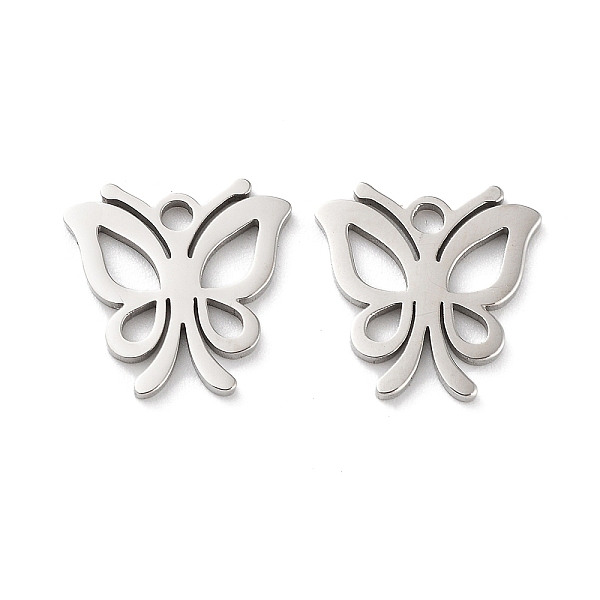 PandaHall 316 Surgical Stainless Steel Charms, Manual Polishing, Laser Cut, Butterfly Charm, Stainless Steel Color, 12x12.5x1mm, Hole: 1.6mm...
PandaHall 316 Surgical Stainless Steel Charms, Manual Polishing, Laser Cut, Butterfly Charm, Stainless Steel Color, 12x12.5x1mm, Hole: 1.6mm...