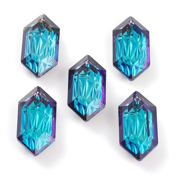 PandaHall Embossed Glass Rhinestone Pendants, Bicone, Faceted, Bermuda Blue, 20x10x5.5mm, Hole: 1.6mm Glass Bicone Blue
PandaHall Embossed Glass Rhinestone Pendants, Bicone, Faceted, Bermuda Blue, 20x10x5.5mm, Hole: 1.6mm Glass Bicone Blue