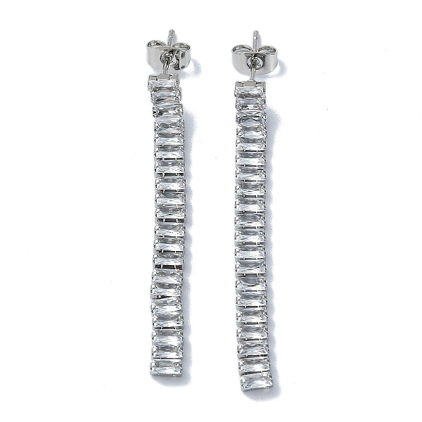 PandaHall Brass Micro Pave Cubic Zirconia Dangle Stud Earrings, Tassel Earrings, Long-Lasting Plated, Platinum, 52x4.5mm Cubic Zirconia...
PandaHall Brass Micro Pave Cubic Zirconia Dangle Stud Earrings, Tassel Earrings, Long-Lasting Plated, Platinum, 52x4.5mm Cubic Zirconia...