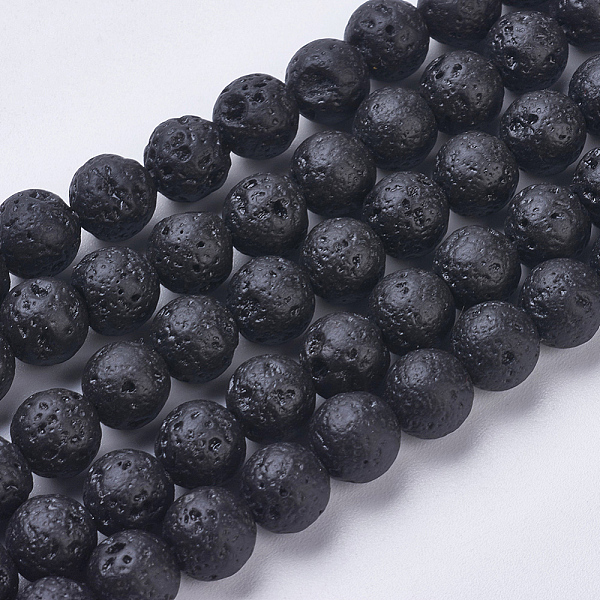 PandaHall Natural Lava Rock Beads Strands, Dyed, Round, 8~8.5mm, Hole: 1mm, about 47pcs/strand, 15.1 inch(38.5cm) Round
PandaHall Natural Lava Rock Beads Strands, Dyed, Round, 8~8.5mm, Hole: 1mm, about 47pcs/strand, 15.1 inch(38.5cm) Round