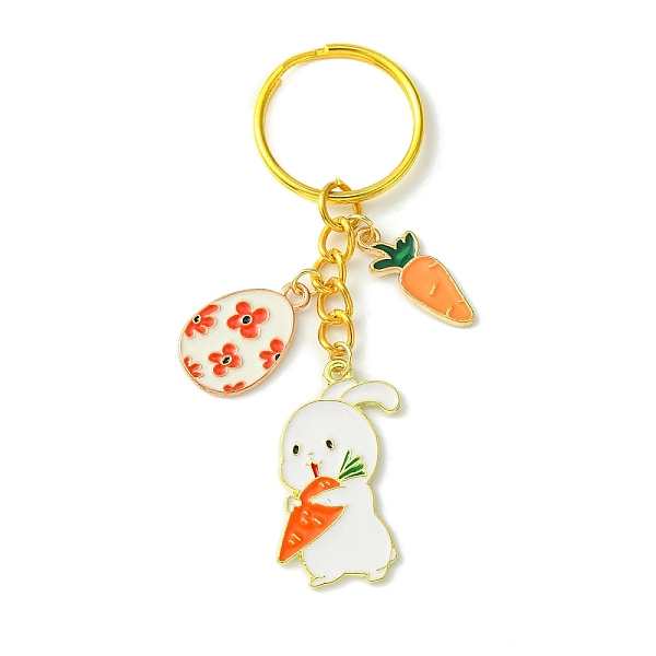 PandaHall Easter Egg & Rabbit & Carrot Alloy Enamel Pendant Keychain, with Iron Split Key Rings, Tomato, 8.4cm Alloy Rabbit Red
PandaHall Easter Egg & Rabbit & Carrot Alloy Enamel Pendant Keychain, with Iron Split Key Rings, Tomato, 8.4cm Alloy Rabbit Red