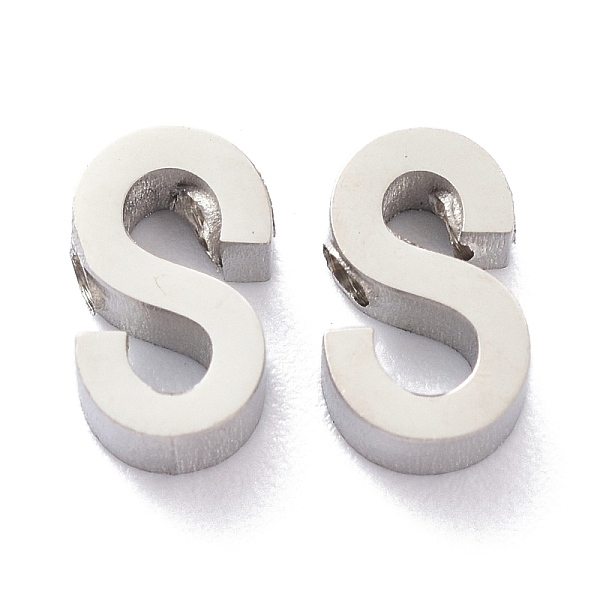 PandaHall 304 Stainless Steel Charms, Alphabet, Stainless Steel Color, Letter.S, 8x5x3mm, Hole: 1.8mm 304 Stainless Steel Letter S
PandaHall 304 Stainless Steel Charms, Alphabet, Stainless Steel Color, Letter.S, 8x5x3mm, Hole: 1.8mm 304 Stainless Steel Letter S