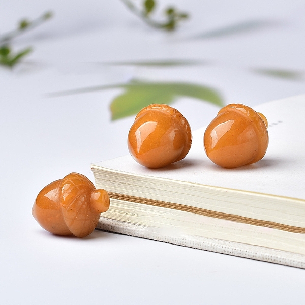 PandaHall Natural Yellow Aventurine Carved Healing Acorn Figurines, Reiki Energy Stone Display Decorations, 25x20mm Yellow Aventurine Acorn
PandaHall Natural Yellow Aventurine Carved Healing Acorn Figurines, Reiki Energy Stone Display Decorations, 25x20mm Yellow Aventurine Acorn