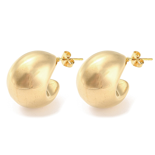 PandaHall 304 Stainless Steel Plain Dome Stud Earrings, Half Hoop Earrings, Golden, 23x22mm 304 Stainless Steel Moon
PandaHall 304 Stainless Steel Plain Dome Stud Earrings, Half Hoop Earrings, Golden, 23x22mm 304 Stainless Steel Moon