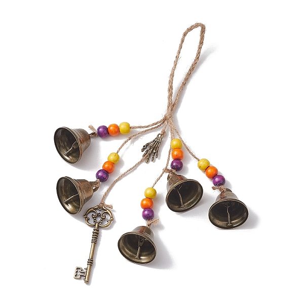 PandaHall Halloween Iron Protective Witch Bells for Doorknob Hanging Ornaments, Wood Beaded and Jute Cord Witch Wind Chime for Home Decor...
PandaHall Halloween Iron Protective Witch Bells for Doorknob Hanging Ornaments, Wood Beaded and Jute Cord Witch Wind Chime for Home Decor...