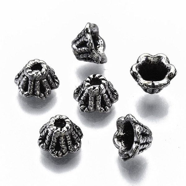 PandaHall Tibetan Style Alloy Bead Caps, Flower, Apetalous, Cadmium Free & Lead Free, Antique Silver, 6x4mm, Hole: 1mm, about 3330pcs/1000g...
PandaHall Tibetan Style Alloy Bead Caps, Flower, Apetalous, Cadmium Free & Lead Free, Antique Silver, 6x4mm, Hole: 1mm, about 3330pcs/1000g...