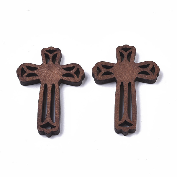 PandaHall Natural Wood Cabochons, Dyed, for Religion, Cross, Coconut Brown, 45.5x32x5mm Wood Cross Brown
PandaHall Natural Wood Cabochons, Dyed, for Religion, Cross, Coconut Brown, 45.5x32x5mm Wood Cross Brown