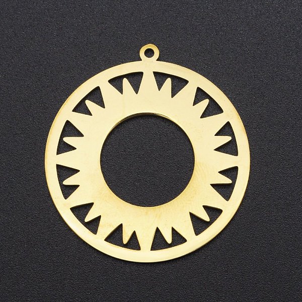 PandaHall 201 Stainless Steel Solar Eclipse Pendants, Laser Cut, Ring with Sun, Golden, 33x30.5x1mm, Hole: 1.4mm 201 Stainless Steel Sun
PandaHall 201 Stainless Steel Solar Eclipse Pendants, Laser Cut, Ring with Sun, Golden, 33x30.5x1mm, Hole: 1.4mm 201 Stainless Steel Sun