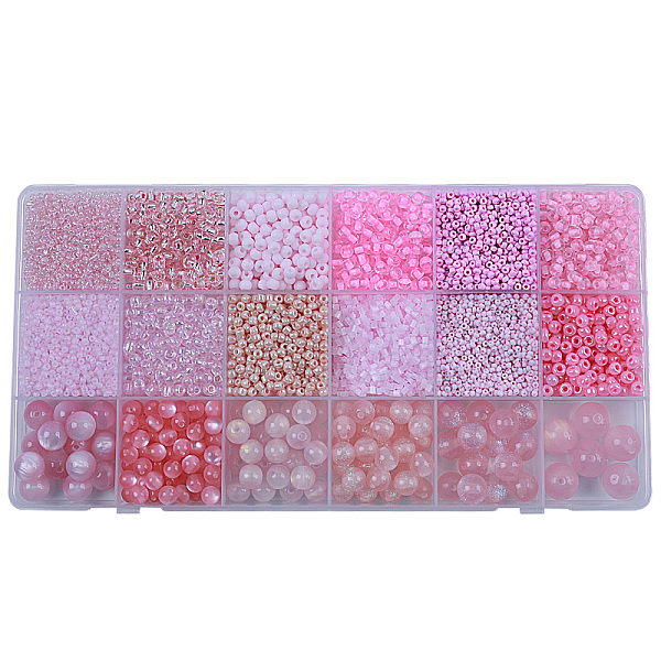 PandaHall DIY 18 Style Resin & Acrylic Beads Jewelry Making Finding Kit, Round & Rice & Tube, Pearl Pink, 6.5~7x2~12x1.5~11.5mm, Hole...
PandaHall DIY 18 Style Resin & Acrylic Beads Jewelry Making Finding Kit, Round & Rice & Tube, Pearl Pink, 6.5~7x2~12x1.5~11.5mm, Hole...