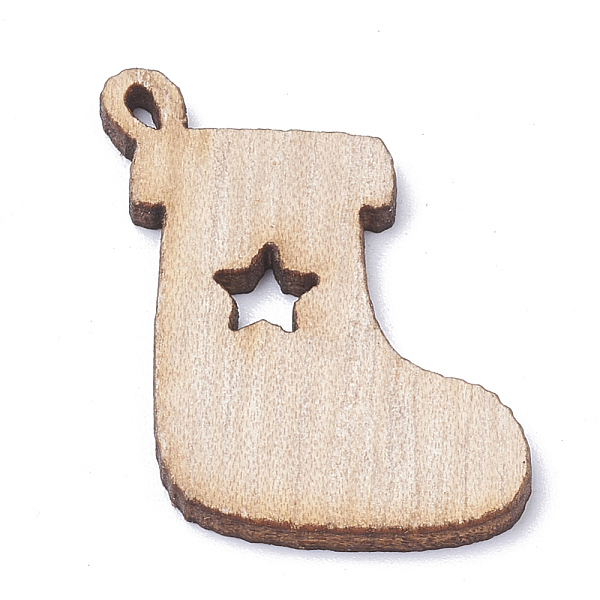 PandaHall Undyed Wooden Pendants, Christmas Socks, BurlyWood, 30x23x2mm, Hole: 1.5mm Wood Christmas Socking Orange
PandaHall Undyed Wooden Pendants, Christmas Socks, BurlyWood, 30x23x2mm, Hole: 1.5mm Wood Christmas Socking Orange