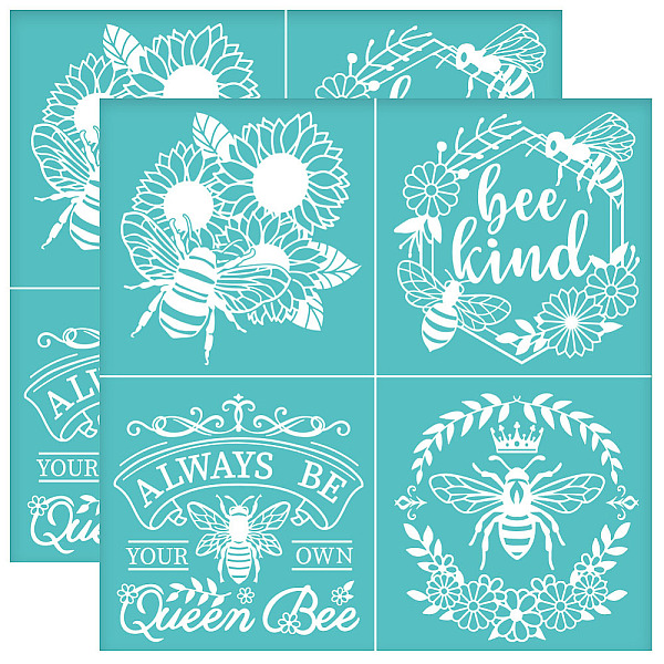 PandaHall OLYCRAFT 2Pcs 8.6x8.6 Inch Self-Adhesive Silk Screen Printing Stencil Bee Insects Silk Screen Stencil "bee kind" Silk Screen..., Green
PandaHall OLYCRAFT 2Pcs 8.6x8.6 Inch Self-Adhesive Silk Screen Printing Stencil Bee Insects Silk Screen Stencil "bee kind" Silk Screen..., Green