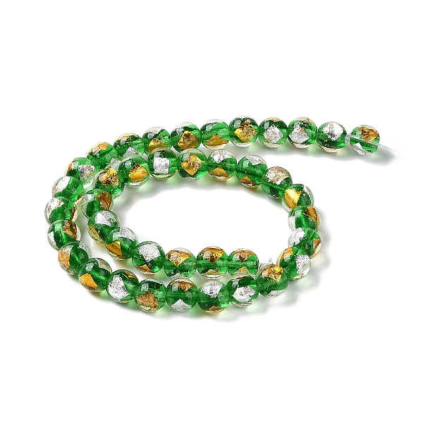 PandaHall Handmade Gold & Silver Foil Lampwork Beads, Round, Green, 10~10.5mm, Hole: 1.6~1.8mm, about 40pcs/strand, 14.57 inch(37cm) Gold &...
PandaHall Handmade Gold & Silver Foil Lampwork Beads, Round, Green, 10~10.5mm, Hole: 1.6~1.8mm, about 40pcs/strand, 14.57 inch(37cm) Gold &...