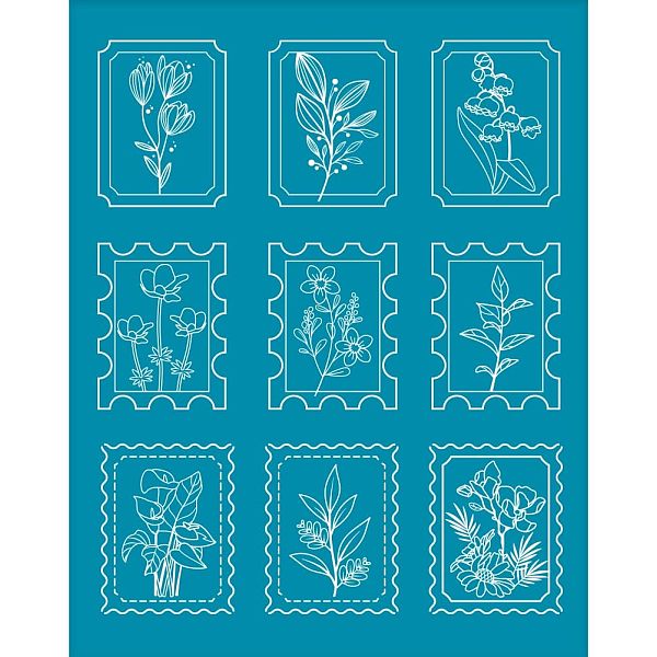PandaHall Silk Screen Printing Stencil, for Painting on Wood, DIY Decoration T-Shirt Fabric, Postcard Pattern, 100x127mm Nylon Others Cyan
PandaHall Silk Screen Printing Stencil, for Painting on Wood, DIY Decoration T-Shirt Fabric, Postcard Pattern, 100x127mm Nylon Others Cyan