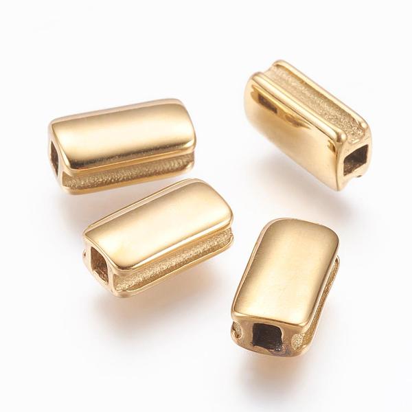 PandaHall 304 Stainless Steel Beads, Ion Plating (IP), Rectangle, Golden, 10x5.5x4mm, Hole: 2x2mm 304 Stainless Steel Rectangle
PandaHall 304 Stainless Steel Beads, Ion Plating (IP), Rectangle, Golden, 10x5.5x4mm, Hole: 2x2mm 304 Stainless Steel Rectangle