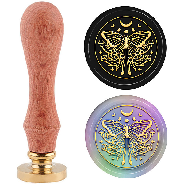 PandaHall PH Butterfly Wax Seal Stamp Kit, 30mm Wax Sealing Stamp Removable Retro Brass Head Stamp with Wooden Handle for Wedding Envelopes...
PandaHall PH Butterfly Wax Seal Stamp Kit, 30mm Wax Sealing Stamp Removable Retro Brass Head Stamp with Wooden Handle for Wedding Envelopes...