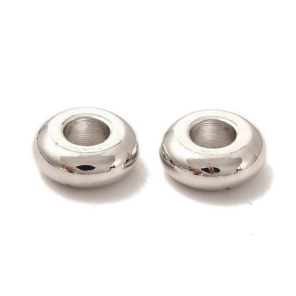 PandaHall Brass Spacer Beads, Long-Lasting Plated, Flat Round/Disc, Heishi Beads, Real Platinum Plated, 6.5x2.5mm, Hole: 2.5mm Brass Disc
PandaHall Brass Spacer Beads, Long-Lasting Plated, Flat Round/Disc, Heishi Beads, Real Platinum Plated, 6.5x2.5mm, Hole: 2.5mm Brass Disc