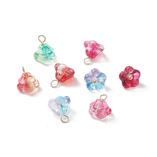 PandaHall Electroplate Glass Pendant, with Golden 304 Stainless Steel Findings, Flower Charms, Mixed Color, 10x9mm, Hole: 2.3mm Stainless..., Multicolor
PandaHall Electroplate Glass Pendant, with Golden 304 Stainless Steel Findings, Flower Charms, Mixed Color, 10x9mm, Hole: 2.3mm Stainless..., Multicolor