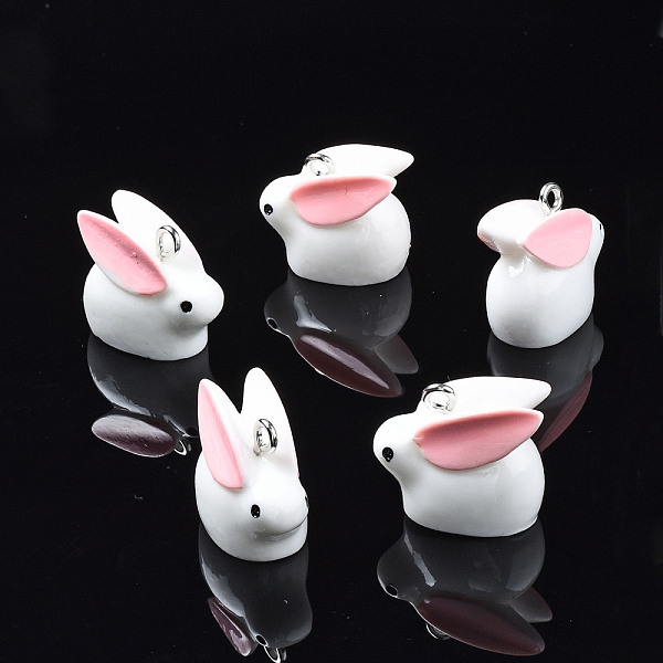 PandaHall Opaque Resin Pendants, with Platinum Tone Iron Loop, 3D Rabbit, White, 16x19x11mm, Hole: 1.8mm Iron+Resin Rabbit White
PandaHall Opaque Resin Pendants, with Platinum Tone Iron Loop, 3D Rabbit, White, 16x19x11mm, Hole: 1.8mm Iron+Resin Rabbit White