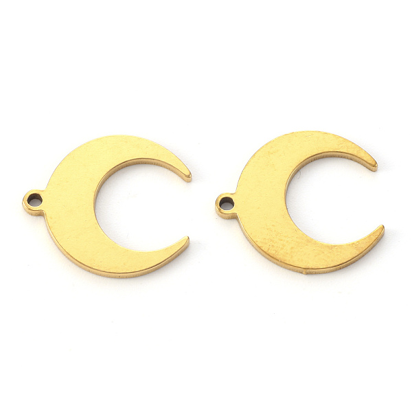 PandaHall Vacuum Plating 304 Stainless Steel Pendants, Laser Cut, Crescent Moon/Double Horn, Golden, 16x15x1mm, Hole: 1.2mm 304 Stainless...
PandaHall Vacuum Plating 304 Stainless Steel Pendants, Laser Cut, Crescent Moon/Double Horn, Golden, 16x15x1mm, Hole: 1.2mm 304 Stainless...