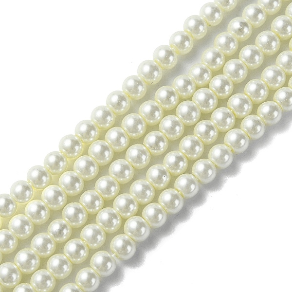 PandaHall Eco-Friendly Dyed Glass Pearl Round Beads Strands, Grade A, Cotton Cord Threaded, Beige, 4~4.5mm, Hole: 0.7~1.1mm, about..., Yellow
PandaHall Eco-Friendly Dyed Glass Pearl Round Beads Strands, Grade A, Cotton Cord Threaded, Beige, 4~4.5mm, Hole: 0.7~1.1mm, about..., Yellow