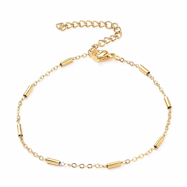 PandaHall Ion Plating(IP) 304 Stainless Steel Cable Chain Bracelets, with Lobster Claw Clasps and Tube Beads, Golden, 7-1/4 inch(18.5cm) 304...
PandaHall Ion Plating(IP) 304 Stainless Steel Cable Chain Bracelets, with Lobster Claw Clasps and Tube Beads, Golden, 7-1/4 inch(18.5cm) 304...
