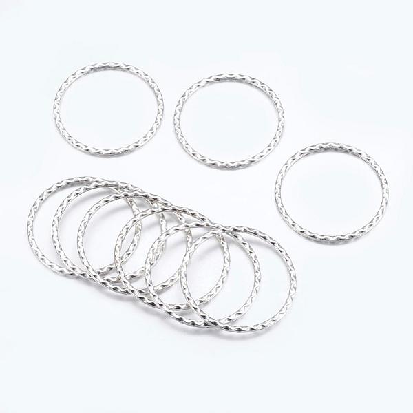 PandaHall Tibetan Style Linking Rings, Lead Free and Cadmium Free, Antique Silver, about 38.5mm in diameter, 2mm thick Alloy Ring
PandaHall Tibetan Style Linking Rings, Lead Free and Cadmium Free, Antique Silver, about 38.5mm in diameter, 2mm thick Alloy Ring