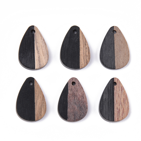 PandaHall Resin & Walnut Wood Pendants, teardrop, Black, 21.5x14.5x3.5mm, Hole: 1.8mm Resin+Wood Teardrop Black
PandaHall Resin & Walnut Wood Pendants, teardrop, Black, 21.5x14.5x3.5mm, Hole: 1.8mm Resin+Wood Teardrop Black