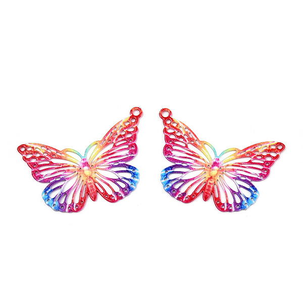 PandaHall Spray Painted 430 Stainless Steel Pendants, Etched Metal Embellishments, Butterfly Charm, Colorful, 19x26x0.6mm, Hole: 1.2mm 430...
PandaHall Spray Painted 430 Stainless Steel Pendants, Etched Metal Embellishments, Butterfly Charm, Colorful, 19x26x0.6mm, Hole: 1.2mm 430...