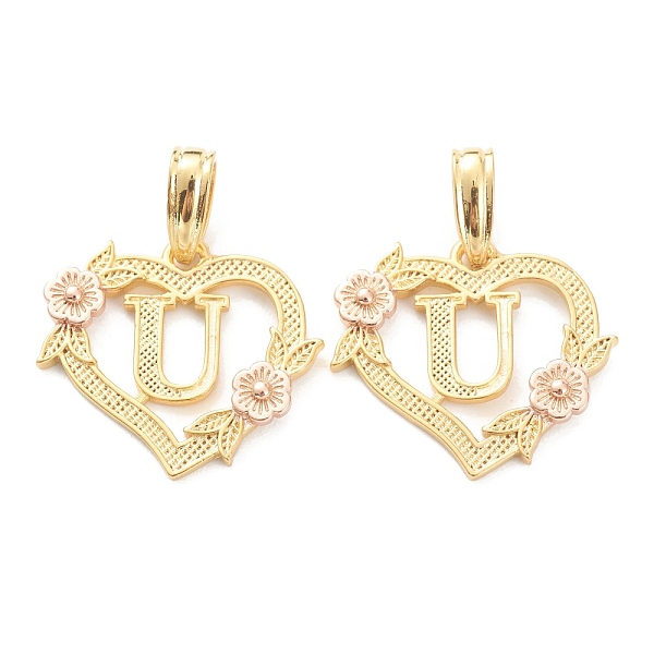 PandaHall Real 18K Gold Plated Brass Pendants, Heart with Alphabet, Letter.U, 18x20x3mm, Hole: 6.5x3mm Brass Letter U
PandaHall Real 18K Gold Plated Brass Pendants, Heart with Alphabet, Letter.U, 18x20x3mm, Hole: 6.5x3mm Brass Letter U