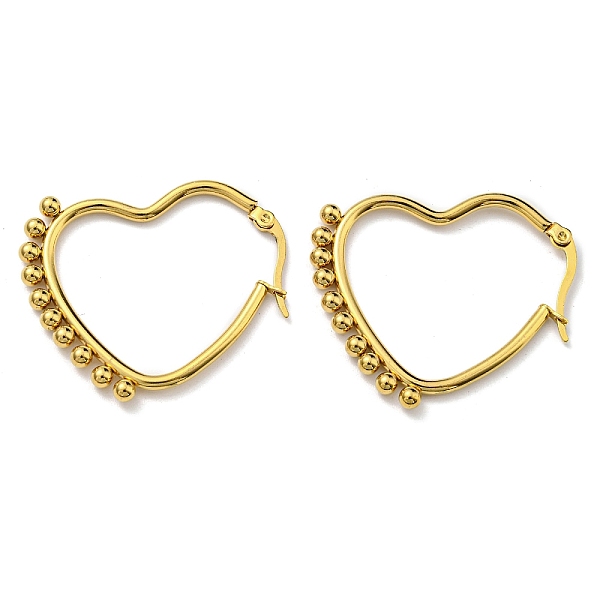 PandaHall Vacuum Plating Heart 304 Stainless Steel Hoop Earrings for Women, Long-Lasting Plated, Real 18K Gold Plated, 36x31x3mm 304...
PandaHall Vacuum Plating Heart 304 Stainless Steel Hoop Earrings for Women, Long-Lasting Plated, Real 18K Gold Plated, 36x31x3mm 304...